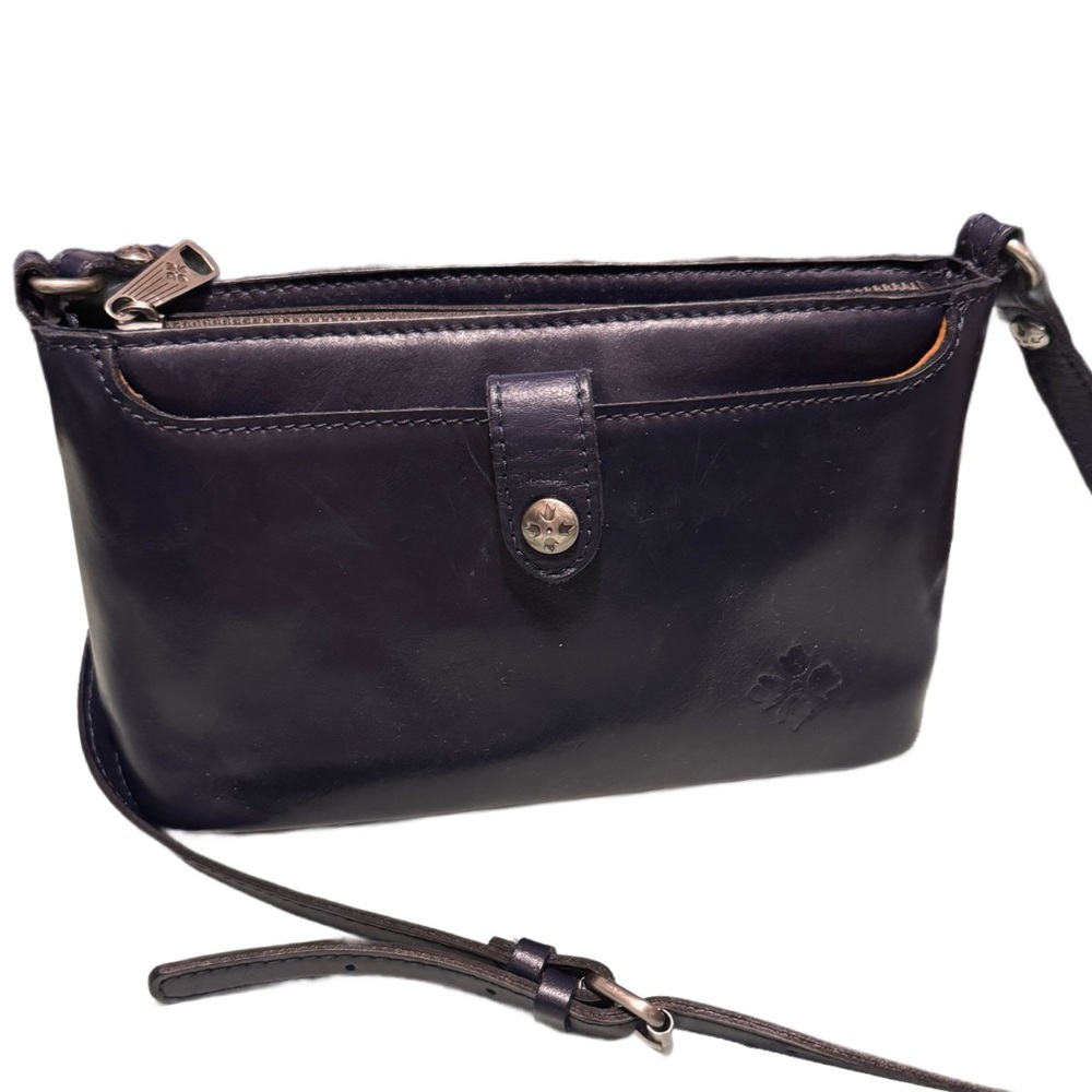 PATRICIA NASH Leather Crossbody Bag – Navy Blue
